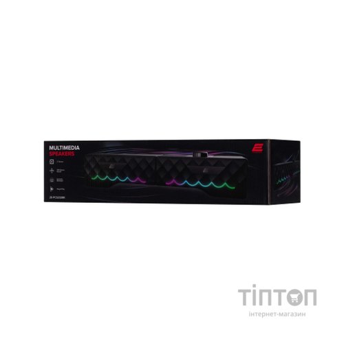 Акустична система 2E PCS232 RGB Soundbar USB Black (2E-PCS232BK)