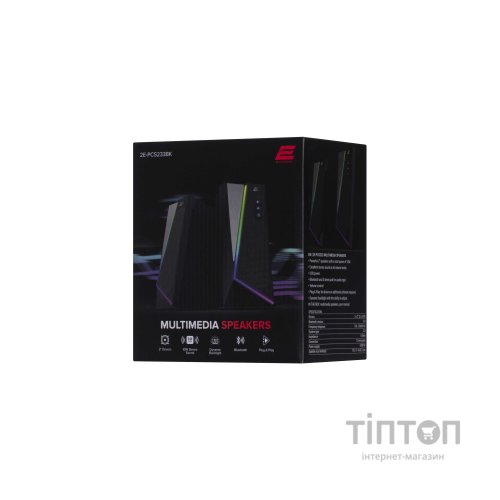 Акустична система 2E PCS233 RGB USB Black (2E-PCS233BK)