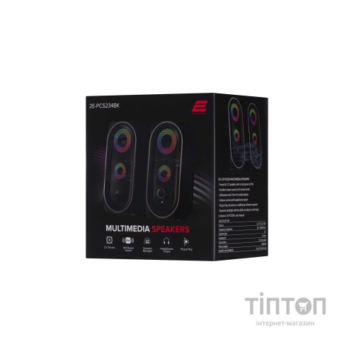 Акустична система 2E PCS234 RGB USB Black (2E-PCS234BK)