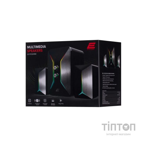 Акустична система 2E PCS301 RGB USB Black (2E-PCS301BK)