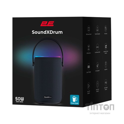 Акустична система 2E SoundXDrum Black (2E-BSSXDWBK)