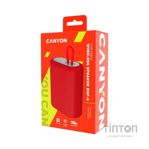 Акустична система Canyon BSP-4 Bluetooth Red (CNE-CBTSP4R)