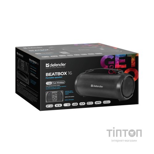 Акустична система Defender Beatbox 16 Black (65216)