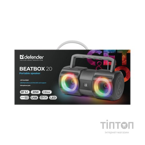 Акустична система Defender Beatbox 20 Black (65420)