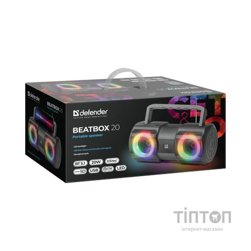 Акустична система Defender Beatbox 20 Black (65420)