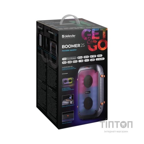 Акустична система Defender Boomer 25 Black (65425)