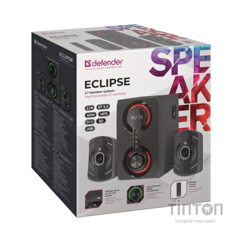 Акустична система Defender Eclipse Black (65593)