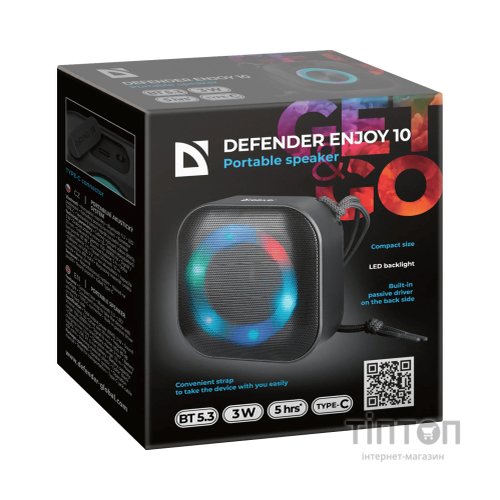 Акустична система Defender Enjoy 10 Black (65009)