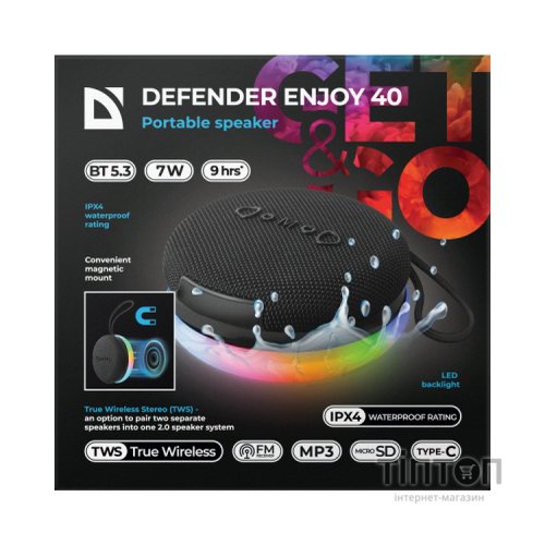 Акустична система Defender Enjoy 40 Black (65141)