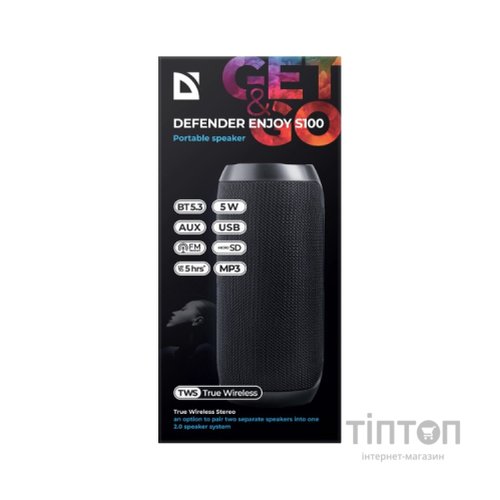Акустична система Defender Enjoy S100 Bluetooth Black (65101)