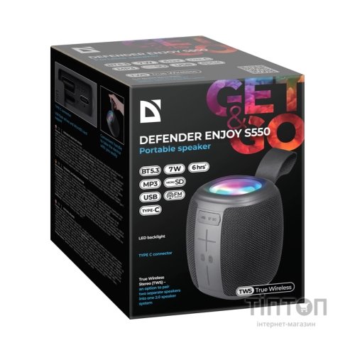 Акустична система Defender Enjoy S550 Bluetooth Black (65553)