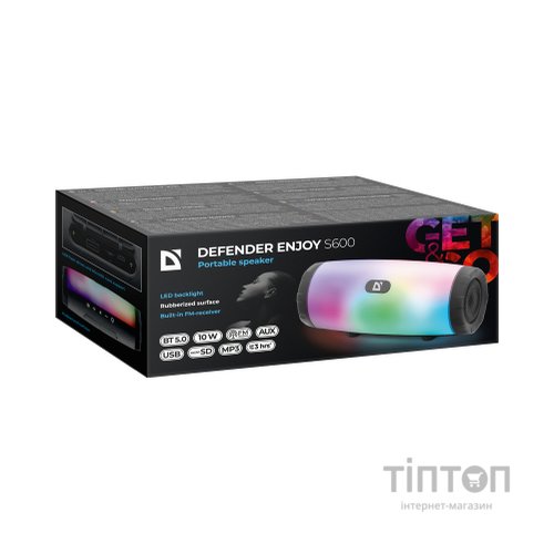 Акустична система Defender Enjoy S600 10Вт Light/FM/microSD/USB Black (65603)