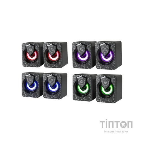 Акустична система Defender Onyx Led USB Black (65038)