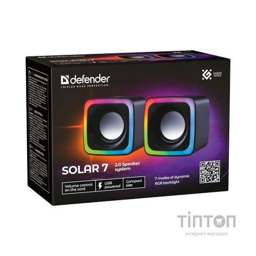 Акустична система Defender Solar 7 Black (65117)