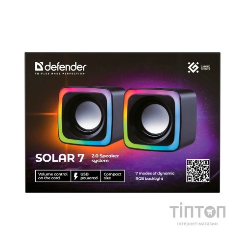 Акустична система Defender Solar 7 Black (65117)