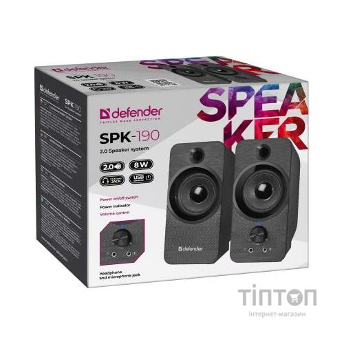 Акустична система Defender SPK-190 Black (65190)