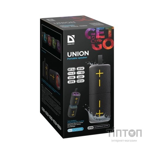 Акустична система Defender Union Black (65139)