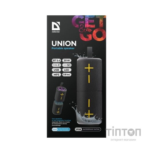 Акустична система Defender Union Black (65139)