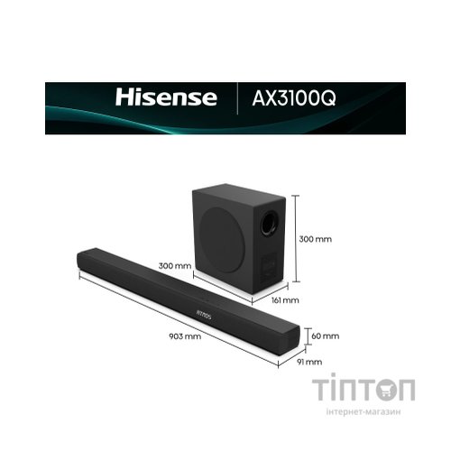 Акустична система Hisense AX3100Q Black (20015173)