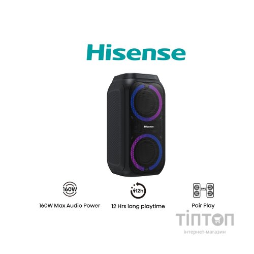 Акустична система Hisense Party Rocket 160 Black (20013565)