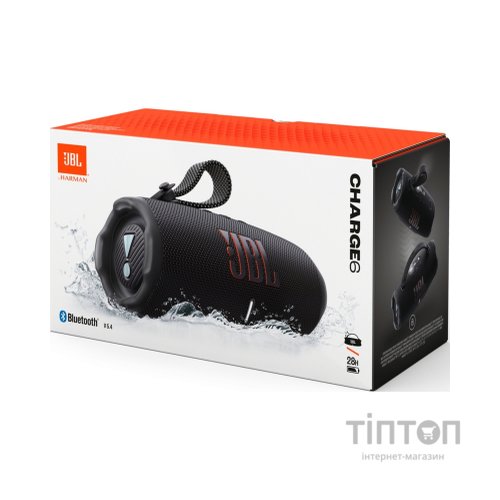 Акустична система JBL Charge 6 Black (JBLCHARGE6BLK)