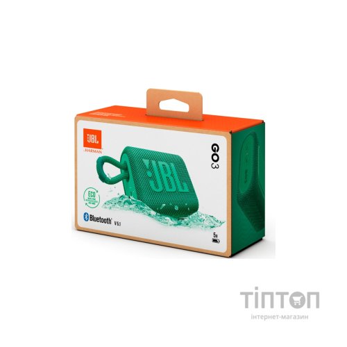 Акустична система JBL Go 3 Eco Green (JBLGO3ECOGRN)