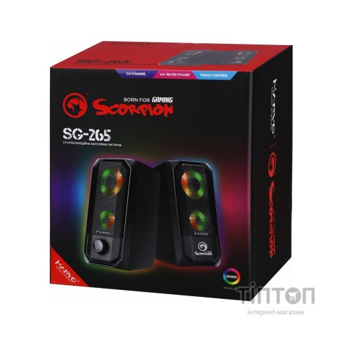 Акустична система Marvo SG-265 Multi-LED USB Black