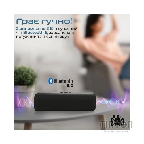 Акустична система Promate Capsule-2 Black (capsule-2.black)