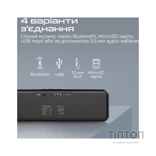 Акустична система Promate Capsule-2 Black (capsule-2.black)