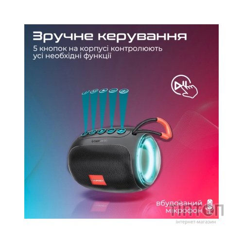 Акустична система Promate Capsule-3 Black (capsule-3.black)