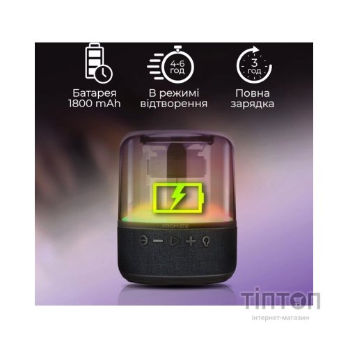 Акустична система Promate Glitz-L Black (glitz-l.black)