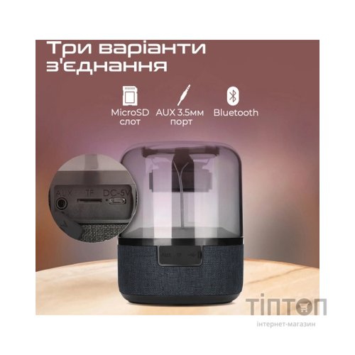 Акустична система Promate Glitz-L Black (glitz-l.black)