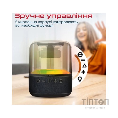 Акустична система Promate Glitz-L Black (glitz-l.black)