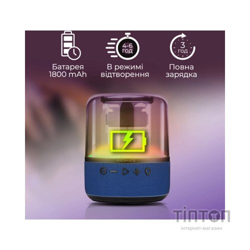 Акустична система Promate Glitz-L Blue (glitz-l.blue)