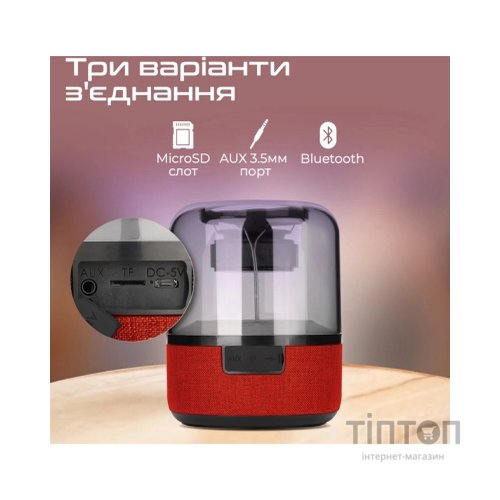 Акустична система Promate Glitz-L Red (glitz-l.red)