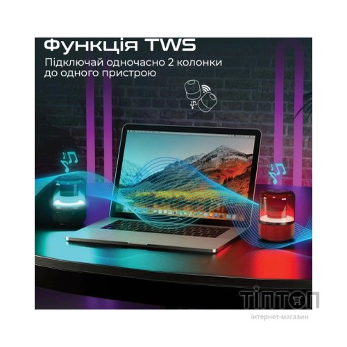 Акустична система Promate Glitz Red (glitz.red)