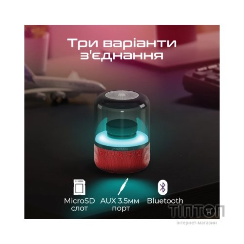 Акустична система Promate Glitz Red (glitz.red)