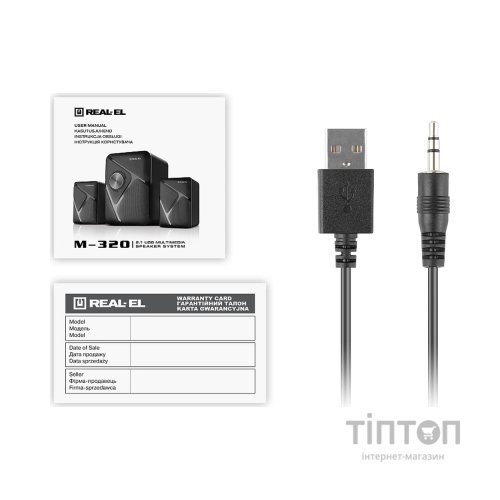 Акустична система REAL-EL M-320 Black (EL121300014)