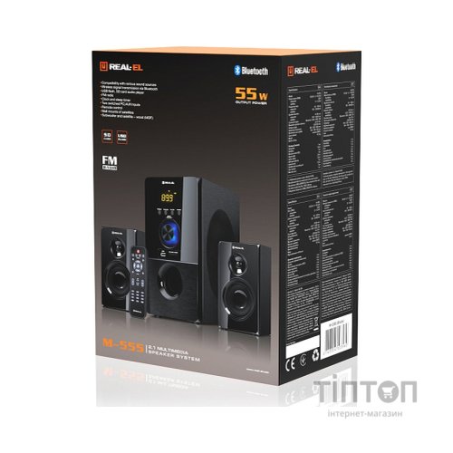 Акустична система REAL-EL M-555 Black (EL121300013)