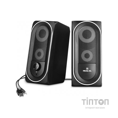 Акустична система REAL-EL S-110 USB Black