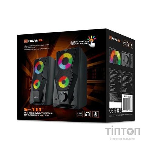 Акустична система REAL-EL S-111 USB Black