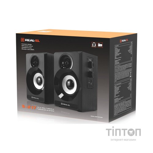 Акустична система REAL-EL S-217 Black (EL121200013)