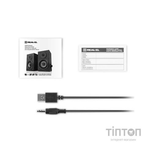 Акустична система REAL-EL S-225 USB Black