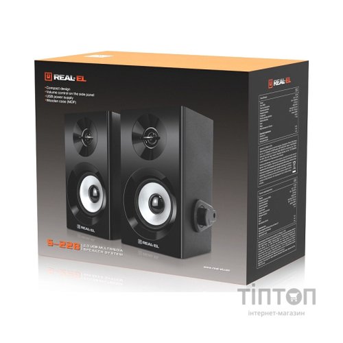 Акустична система REAL-EL S-228 Black (EL121200014)