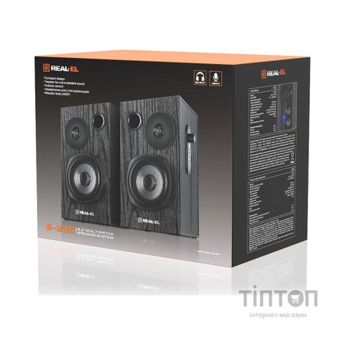 Акустична система REAL-EL S-235 Black (EL121200010)