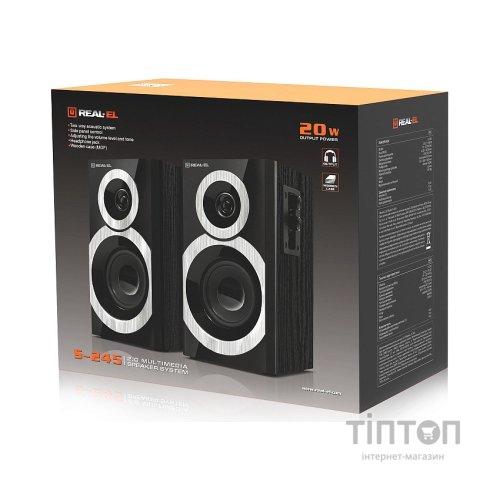 Акустична система REAL-EL S-245 Black (EL121200015)