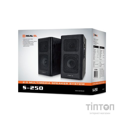 Акустична система REAL-EL S-250 Black
