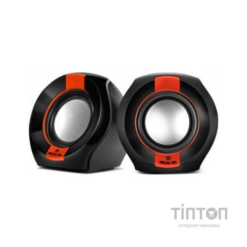 Акустична система REAL-EL S-50 black-red