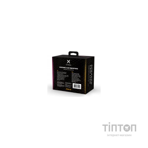 Акустична система Vinga SP-100 LED USB Black