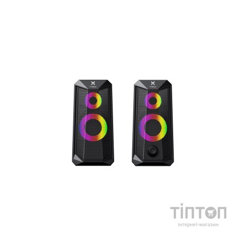 Акустична система Vinga SP-200 LED USB Black